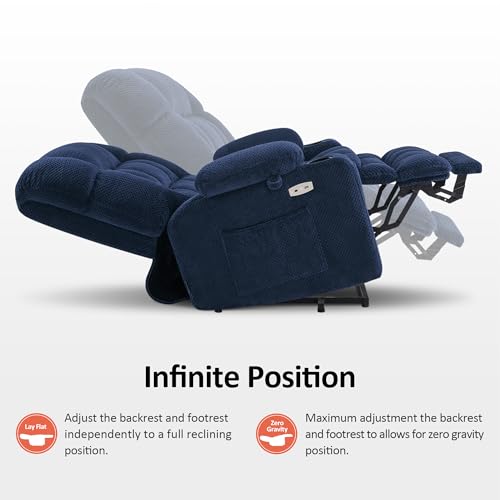 Image of MCombo Small Dual Motor Power Lift Recliner Chair for Petite Elderly, 7893