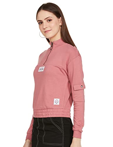Image of Max Cotton Women Printed High-Neck High Neck Sweatshirt