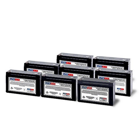 UPSBatteryCenter® Compatible Replacement Battery Set for HP Compaq T2000 – (8) 6V 12Ah Battery, F2 Terminals
