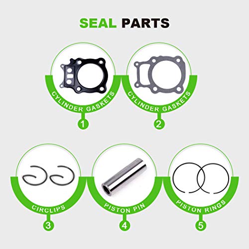 image for SCITOO Cylinder Piston Ring Set Replacement for Honda Rancher 350 TRX3