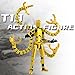 2PCS (Assembly Completed) T13 Set Action Figure, 3D Printed Action,3D Printed Figure Toys Stick Figure,Collectors Decorations for Game Lovers Toys