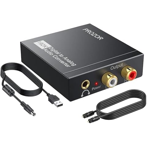 PROZOR Adaptateur Optique RCA Cover