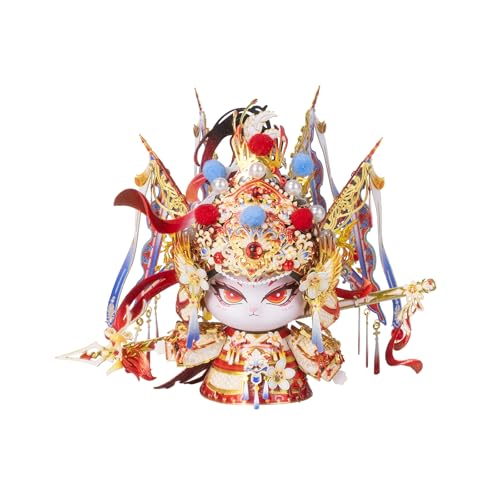 MU 3D Metal Puzzle Kitten Hua Mulan Hero Cat Model