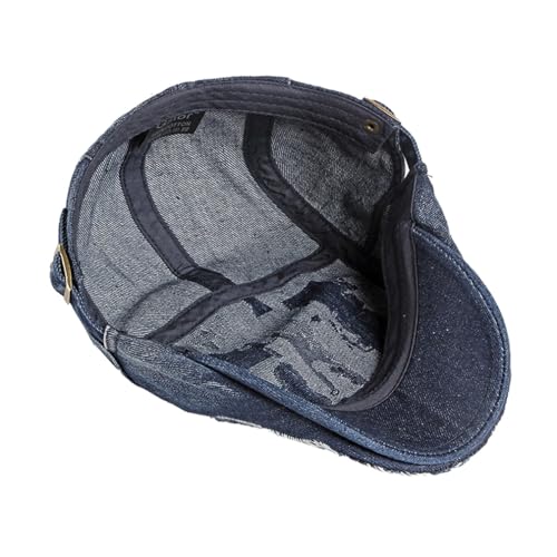 Image of Quanhaigou Men's Cotton Flat Ivy Gatsby Newsboy Driving Hat Adjustable Irish Cabbie Ivy Driving Hunting Cap
