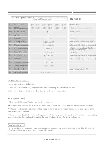 Capteur de tension HV6023 conversion précise 50V-500V en 5V