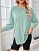 Odosalii Womens Tops Crewneck Sweatshirts Long Sleeve Shirts Loose Fit Tunic Tops Dressy Spring Fashion Basic Pullover