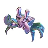 Paodduk Decoración de estatuilla de cangrejo, estatuilla de cangrejo pequeña | Fidget de cangrejo impreso en 3D,Decoración del hogar modelo pequeño, estatuilla de acción creativa para decoración de