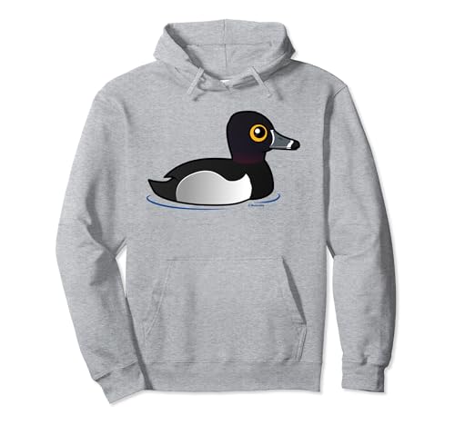 Cute Cartoon Ring-necked Duck Birdorable Waterfowl Bird Pullover Hoodie
