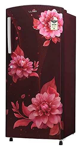 Image of Lloyd Llyod Havells 200 L 2 Star Direct Cool Standard Single Door Refrigerator (Gldc212Sbwt2Pb, Begonia Wine)