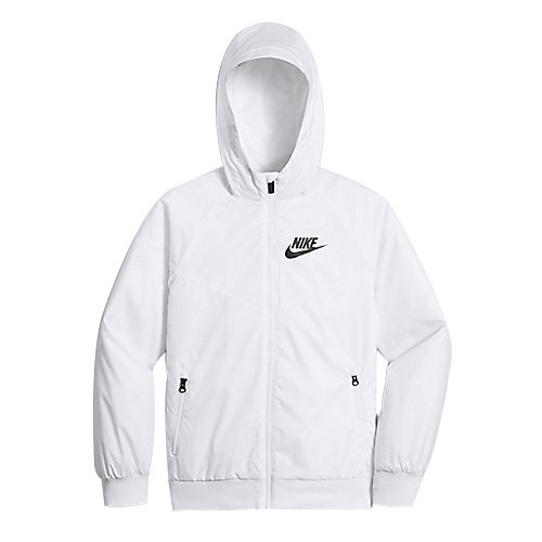 Preisvergleich Produktbild Nike Jungen B NSW Windrunner Jacket HD Trainingsjacke, Weiß / Schwarz, M