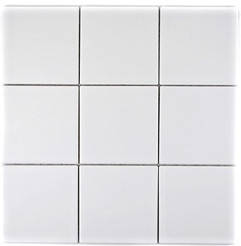 Piastrelle Mosaico Vetro Bianco 20x20mm - Foglio 327x305mm Per Bagno, Cucina, Pavimenti E Pareti - Foto 9