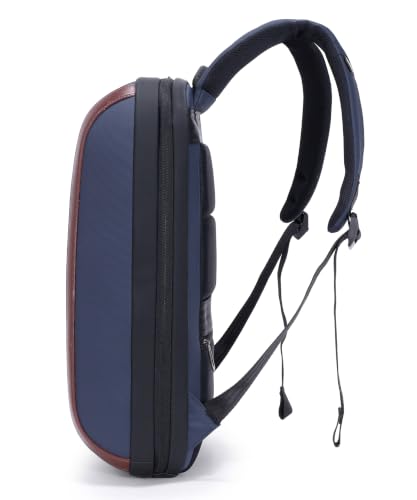 Image of LE KUEST Laptop Backpack | Unisex | Fits Laptop upto 16 Inch | Premium Water-Resistant Polyester | Built-in Trolley Strap | For office & Travel