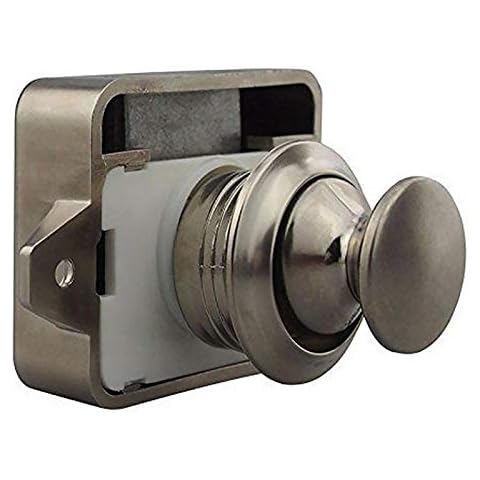 Push Button Cabinet Door Catch Lock Caravan Motorhome Camper Latch Cupboard Knob for RV Cover