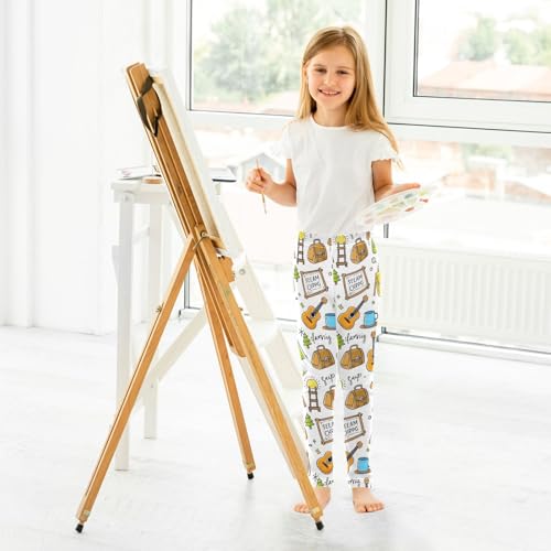 Girls' Leggings Children's Yoga Pants Skinny Printed Dance Anime Cartoon Tools Comfortable 4T4