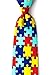 Autism Awareness Yellow Microfiber Tie