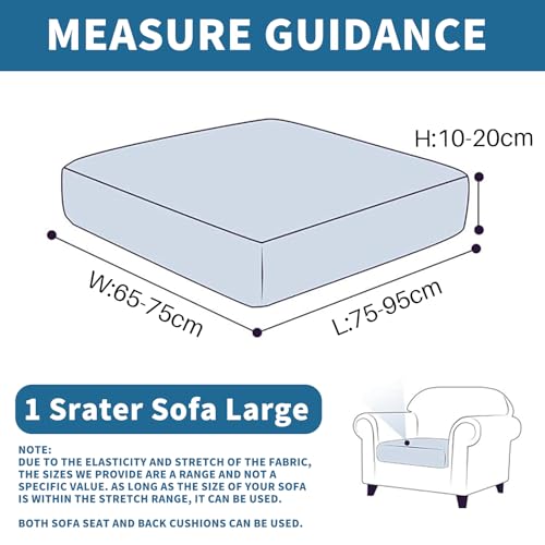 Sofa Sitzkissenbezug Stretch, Sofa Sitzbezug, Elastischer Kissenbezüge, Sofa
