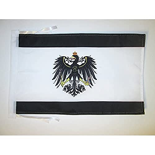 AZ FLAG - Flagge Königreich Preußen 1701-1918 - 45x30 cm Mit Kordel - Preussen Fahne 30 x 45 Cm - Flaggen