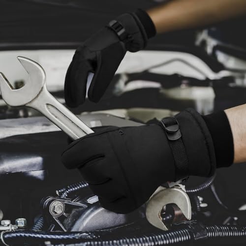 Image of Ski Gloves,Snow Gloves Waterproof Winter Warm Cold Weather Touchscreen Gloves for Parent& Child Kids Skiing,Snowboarding