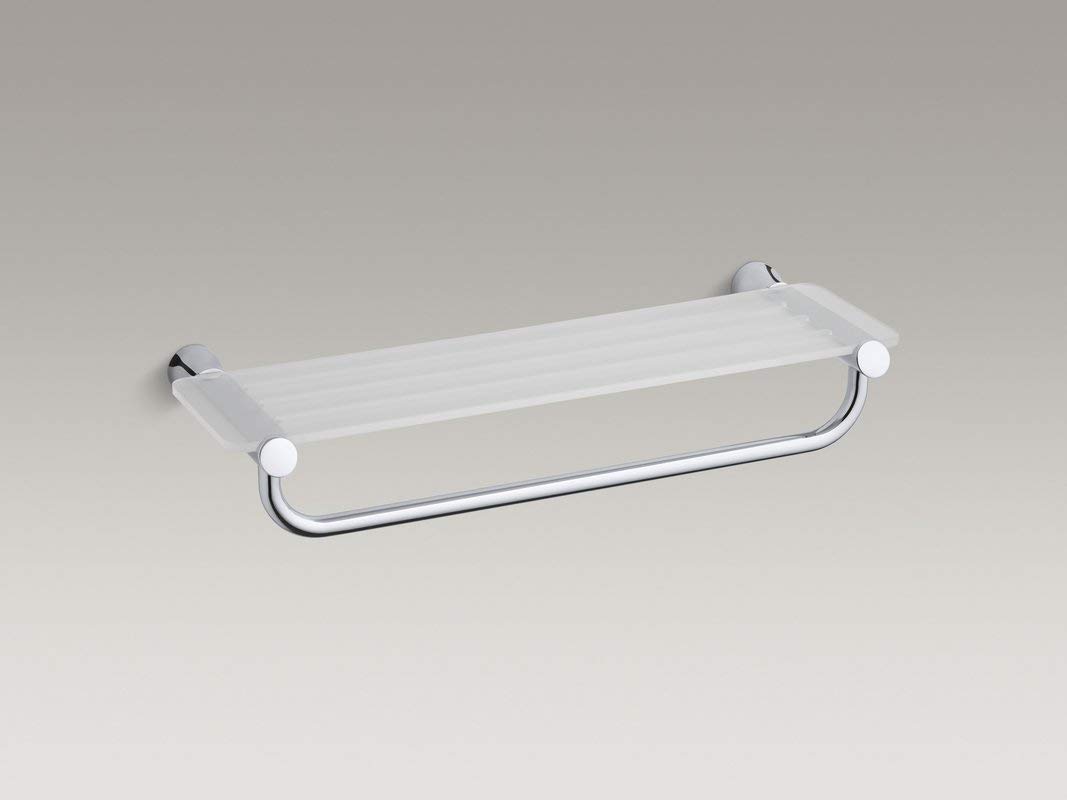 KOHLER K-5677-CP Toobi Hotelier Shelf, Polished Chrome
