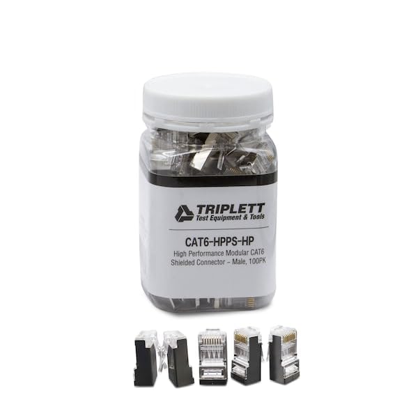 Conectores modulares CAT6 Shielded Triplett 100 unidades miniatura 2