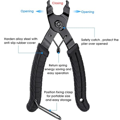 Image of Bike Link Plier Bike Link Plier 2-in-1, Chain Installation Tool Remover Tool for Opener Closer, Universal Compatible with All Speed Bicycle Chains
