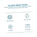 Hemobllo Microfiber Mop Replacement Head Extra Super Absorbent Flat Mop Pads for Wet Dry Cleaning Hardwood Tile Laminate Carpets Machine Washable for Floor and Baseboard Crevices
