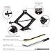 KROAK Scissor Jack Lift 2T, Car Jack Kit Tire Jack with Ratchet Wrenches & Telescopic Wrenches, Universal Emergency Kit 4409 lbs, Portable Tire Changing Kit for Vehicle/SUV/MPV