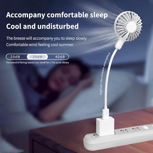 Tertran X32 Usb Fan, Mini Portable Fan For 360° Rotation, Small Personal Fan For Home Office, Desk Fan Compatible With All Usb Outputs Such As Laptop/Power Bank/Plug, Pocket Fan For Travel Commute thumb #3