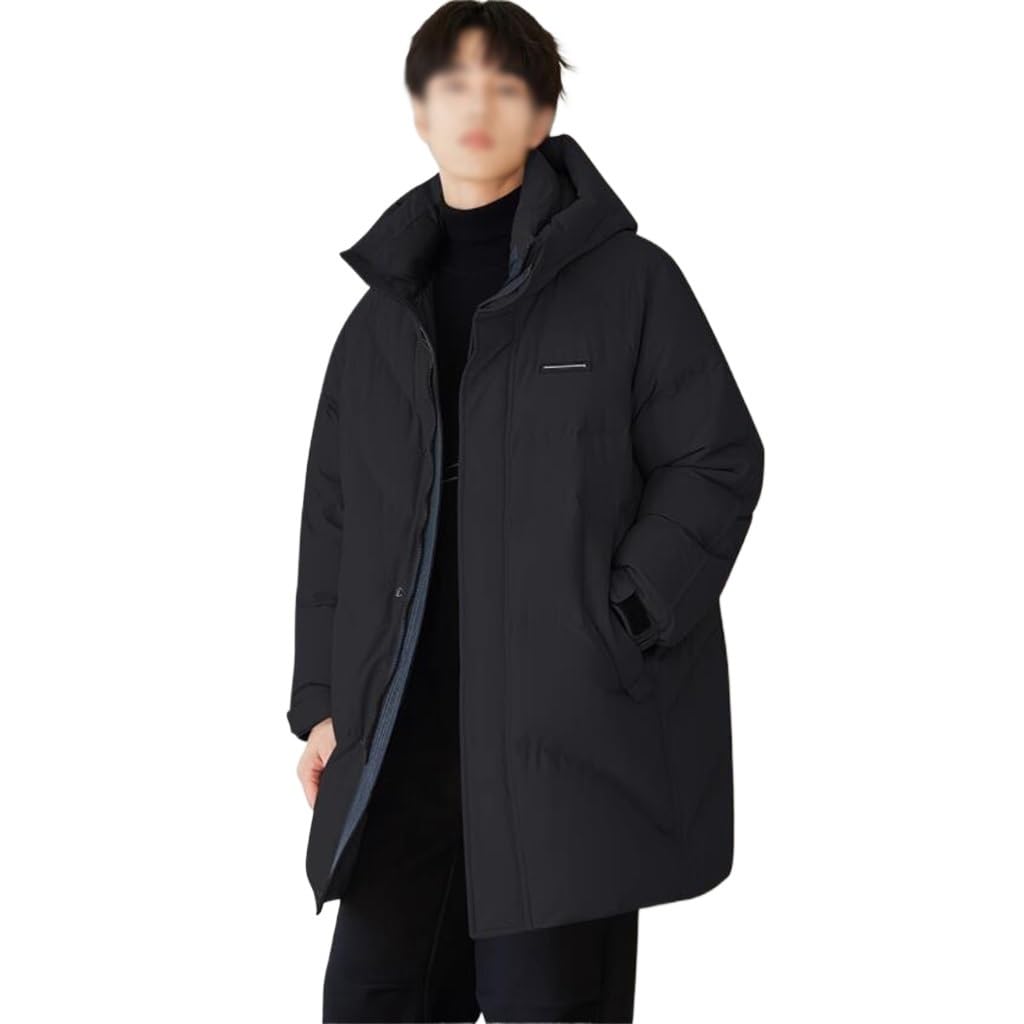Medium And Long Money Down Jacket Male Autumn And Winter Money Plus Thick White Duck Down Hooded Jacket