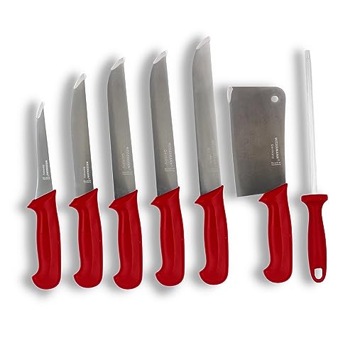 Messermann Messer Sets 3 5 7 8 10 TLG (Rot, L)
