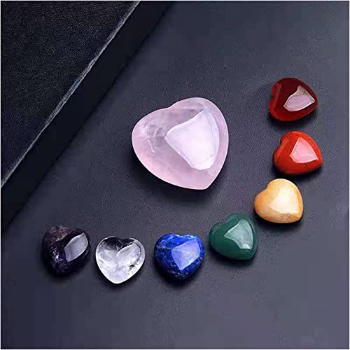 Corazón de jaspe rojo natural AMAZWI para decoración y meditación 5