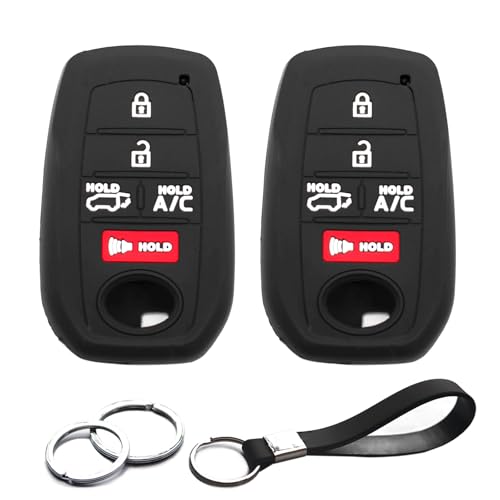Coque de clé Toyota RAV4 antichoc, lot de 2 protections anti-rayures