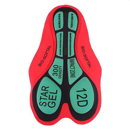 Baoblaze 3x Calções de Ciclismo Almofadas Calções de Bicicleta de Esportes Almofada de Almofada Roup