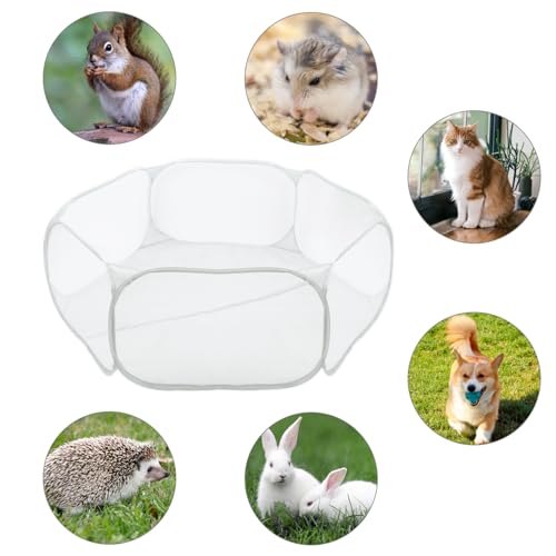 QWORK® Laufstall Haustiere, Faltbar Gehege für Tiere, Pop-up-Laufstall, für Meerschweinchen, Kaninchen, Hamster, Katzen, Hunde