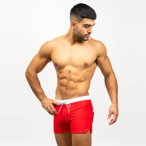 Taddlee Men Swimwear Swimming Boxer Briefs Bikini Pockets Solid Swimsuits Trunks3