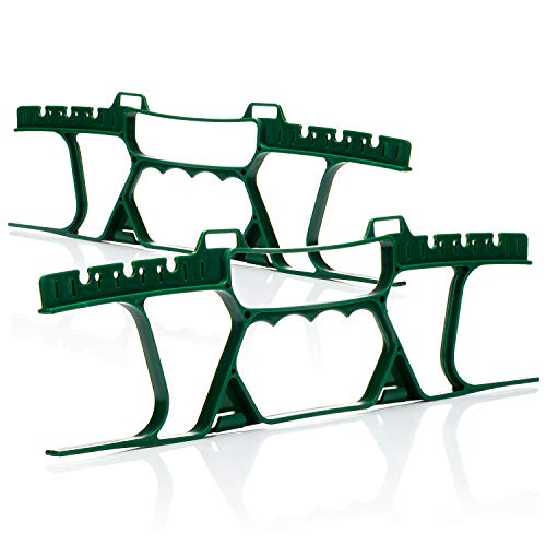 COM-FOUR® 2x avvolgicavo in plastica - gestore cavi come organizzatore per lucine, corde, nastri e fili - avvolgicavo per cavi e prolunghe (2 pezzi - avvolgitore)