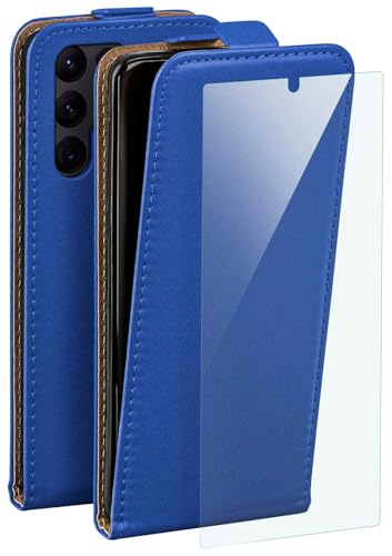 Étui pour Samsung S22 Ultra moex bleu foncé avec film écran protection 360