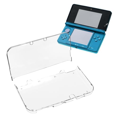 Times Mark - New 3DS XL Case - Ultra Clear Crystal Transparent Hard Shell Protective Case Cover Skin for New 2015 Nintendo 3DS XL LL - Clear Cover Skin Anti-scratch Housing Cases Modified Hinge-Less Design