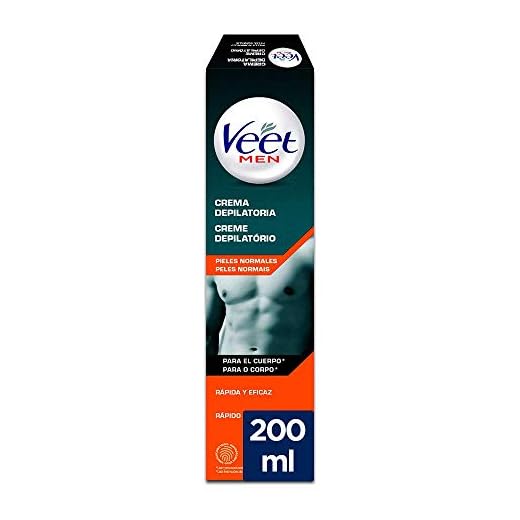 Veet for Men Crema Depilatoria Corporal para Hombre, Piel Normal, 200 ml