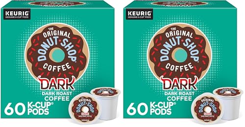 Image of The Original Donut Shop Dark Keurig Single-Serve K-Cup Pods, Dark Roast Coffee, (Pack of 120)