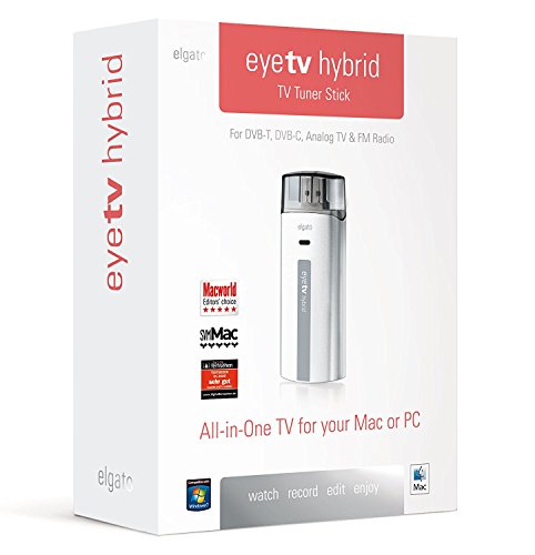 Geniatech EyeTV Hybrid, USB 2 digitale tv-stick voor DVB-T (digitale televisie via antenne), DVB-C (kabel) zonder encryptie (FreeView)