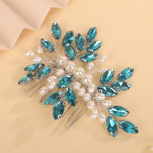 Accesorio Para Cabello Con Piedras De Cristal Y Perlas miniatura 2