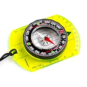 Orienteering Compass – Hiking Backpacking Compass – Advanced Scout Compass Camping and Navigation – Boy Scout Compass Kids – Childrens Compasses for Map Reading – Baseplate Compass Survival