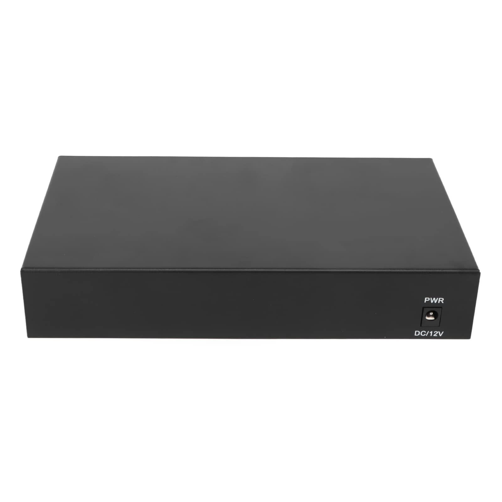 Shanrya Convertisseur de Média Fibre Ethernet, 100-240V Tx1310nm Rx1550nm 2 Ports Optiques Métal 16 Ports électriques Commutateur de Média Ethernet Fibre pour Réseau (Prise UE)