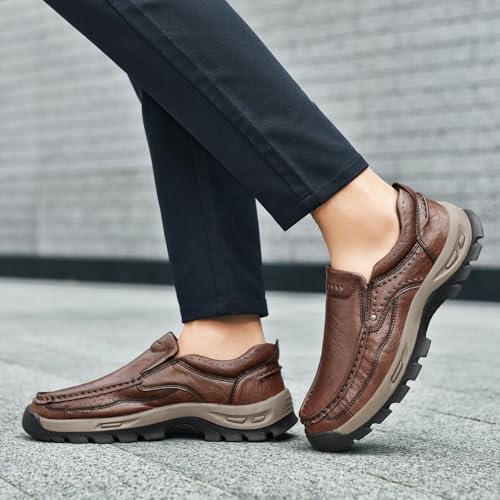 Camel Crown Men's Loafers Slip-on Loafers Leather Casual Walking Shoes Comfortable Work Office Wear Outdoors2