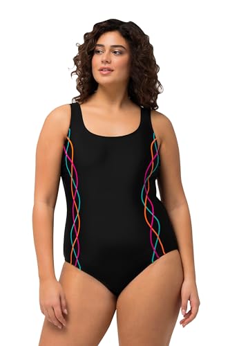 Ulla Popken Costume da Bagno, Pipings, Fascia...