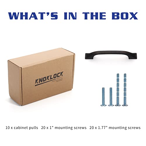 Knoklock 10 Pack 3.75 Inch(96Mm) Kitchen Cabinet Handles Oil Rubbed Bronze Cabinet Pulls Kitchen Cabinet Hardware Drawer Pulls For Dresser Cupboard Wardrobe #TOP6