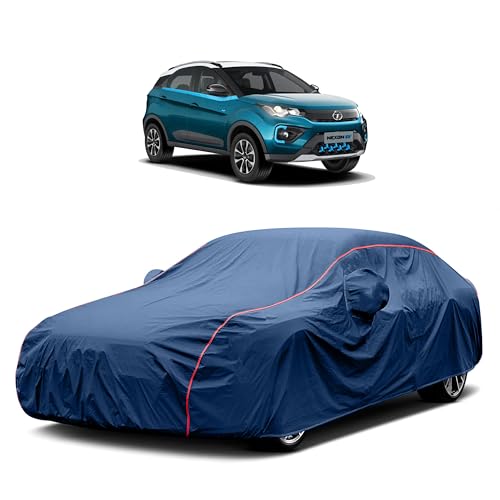 Image of Heavy-Duty Car Cover for Compatible with Tata Nexon (2016 to 2025 All Models) Deluxe Car Protection Cover ? Waterproof & UV-Resistant All-Season Exterior Protection