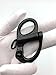QIANJIEER Stainless Steel Quick-Release Shackle - Black Fixed Bail Snap Shackle, 2.75