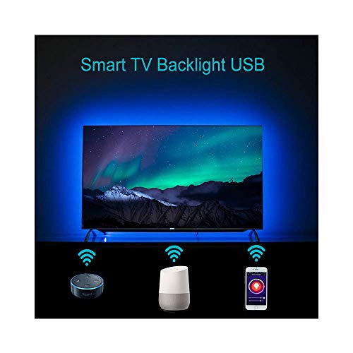 Smart Strip Lights Alexa TV Backlight|Amazon Echo Google Assistant Supported|USB Bias Lighting Remote